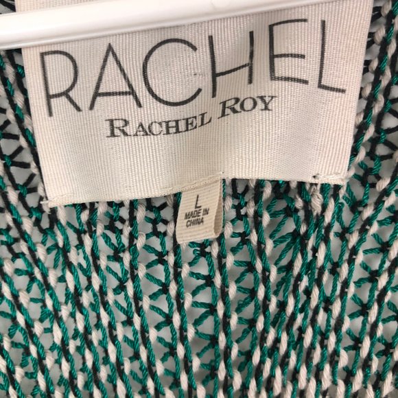 Rachel Roy Cotton Blend Knit Zip-Up Cardigan - Picture 5 of 6